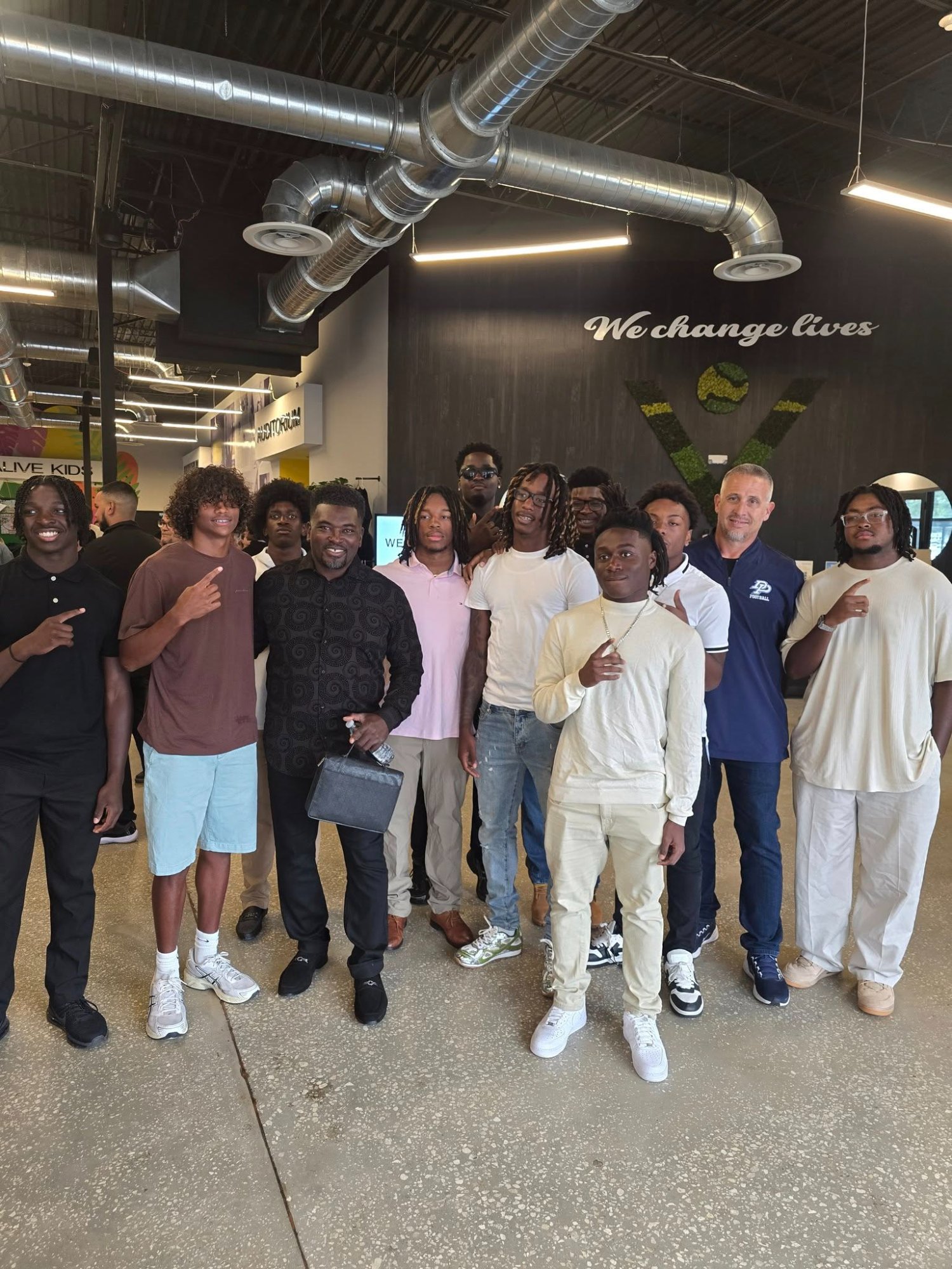 Coach BoJack with youth at My Alive Church ministry gathering